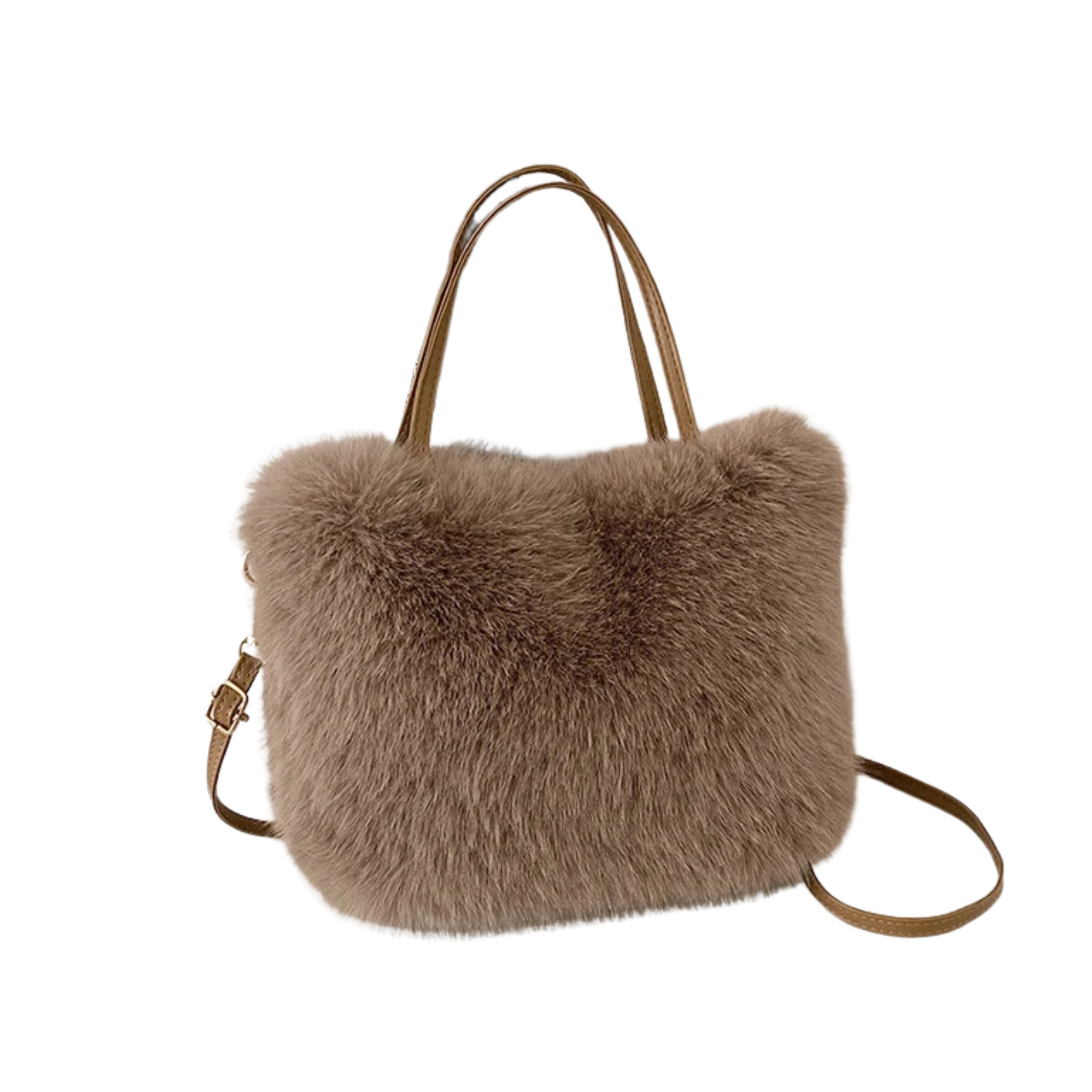 Luna Plush Tote (Coffee)