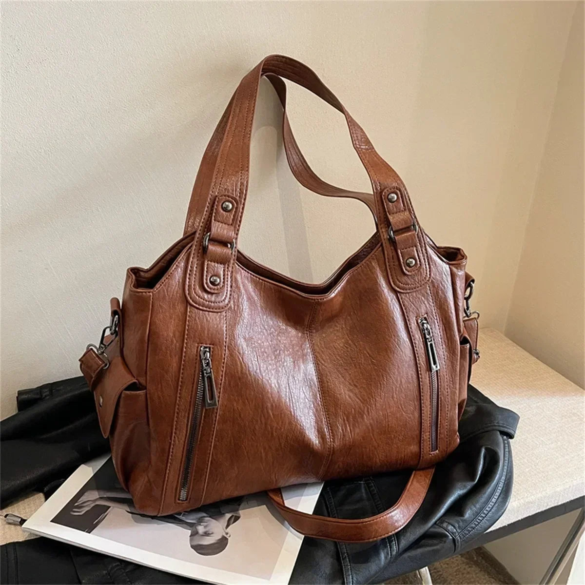 The Valmont Luxe Carryall - Brown