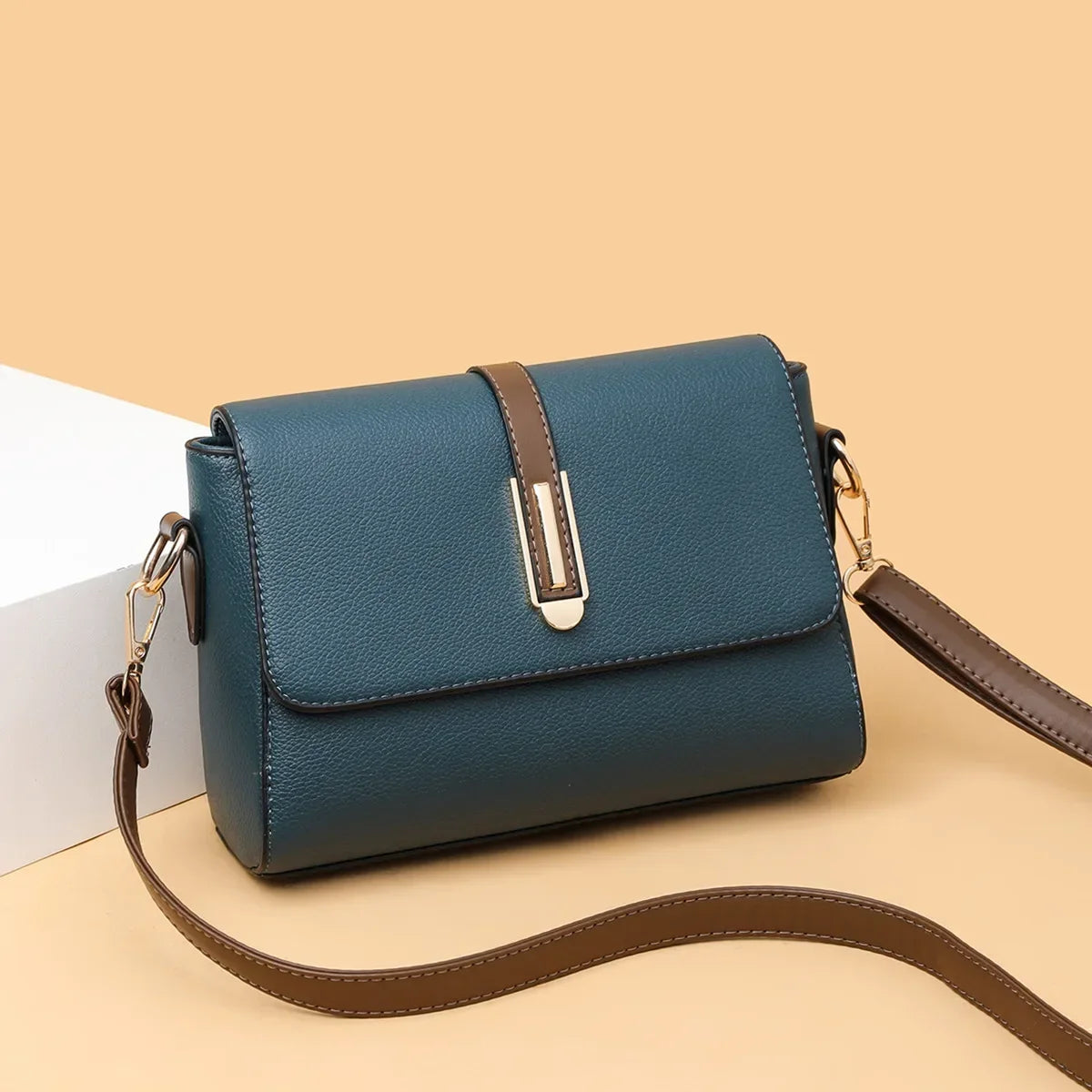Aurelia Luxe Crossbody (Blue)