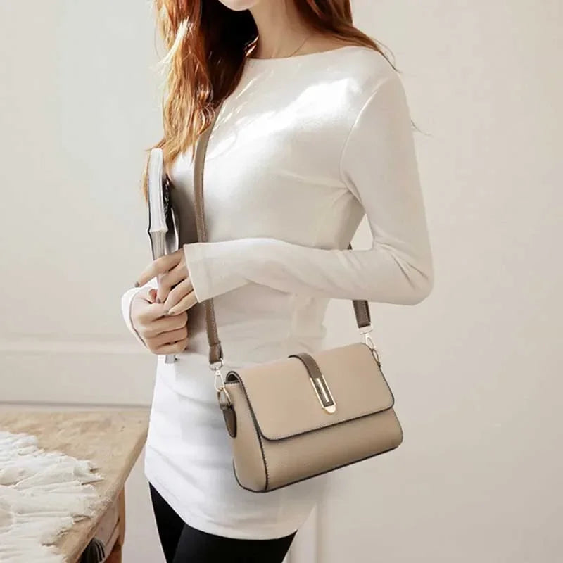 Aurelia Luxe Crossbody (Beige)