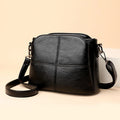 Élodie Crossbody Messenger Bag (Midnight Black)