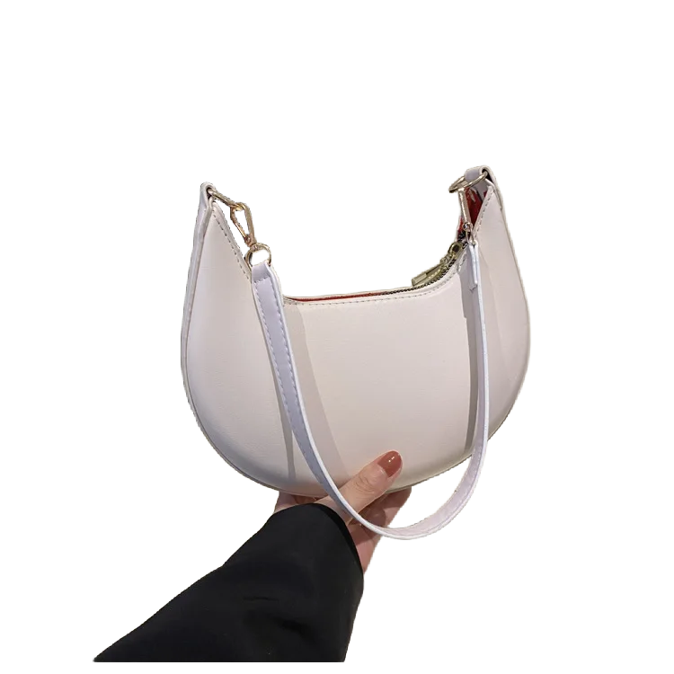 Luné Crescent Bag - White