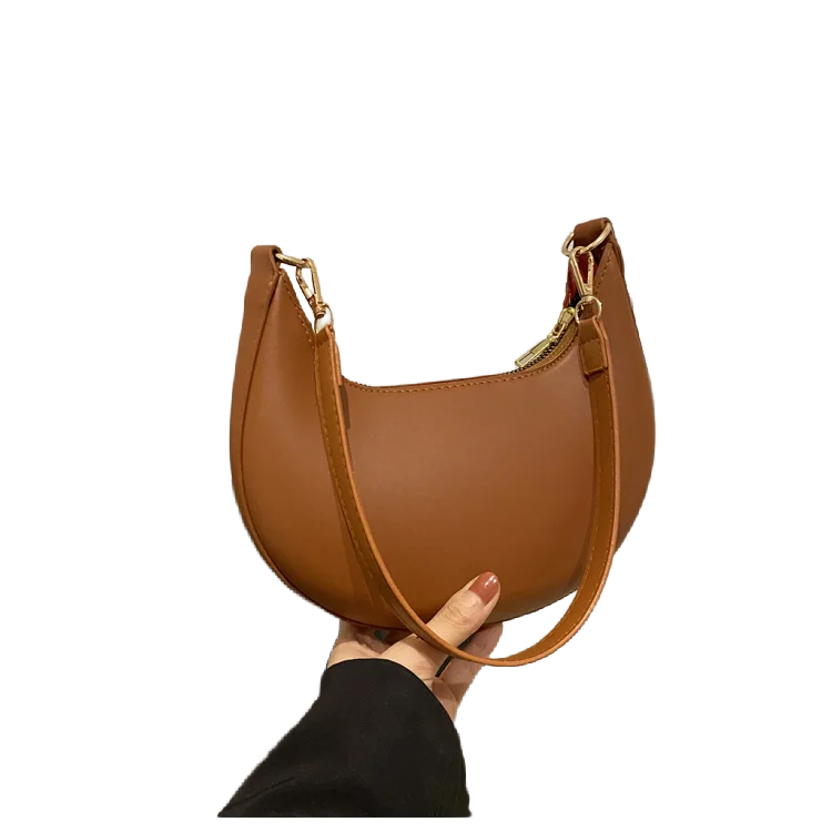 Luné Crescent Bag - Brown