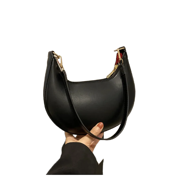 Luné Crescent Bag - Black